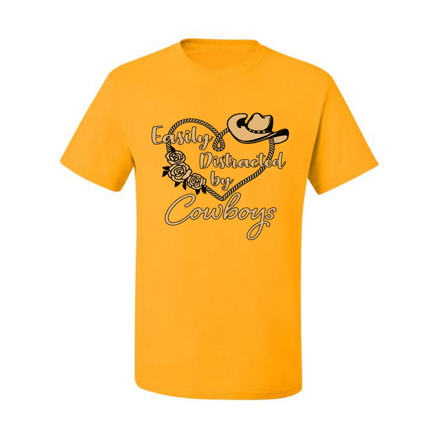Grafik-T-Shirt Easy Distracted by Cowboys Southern West Wild Männer - Bild 7 von 26