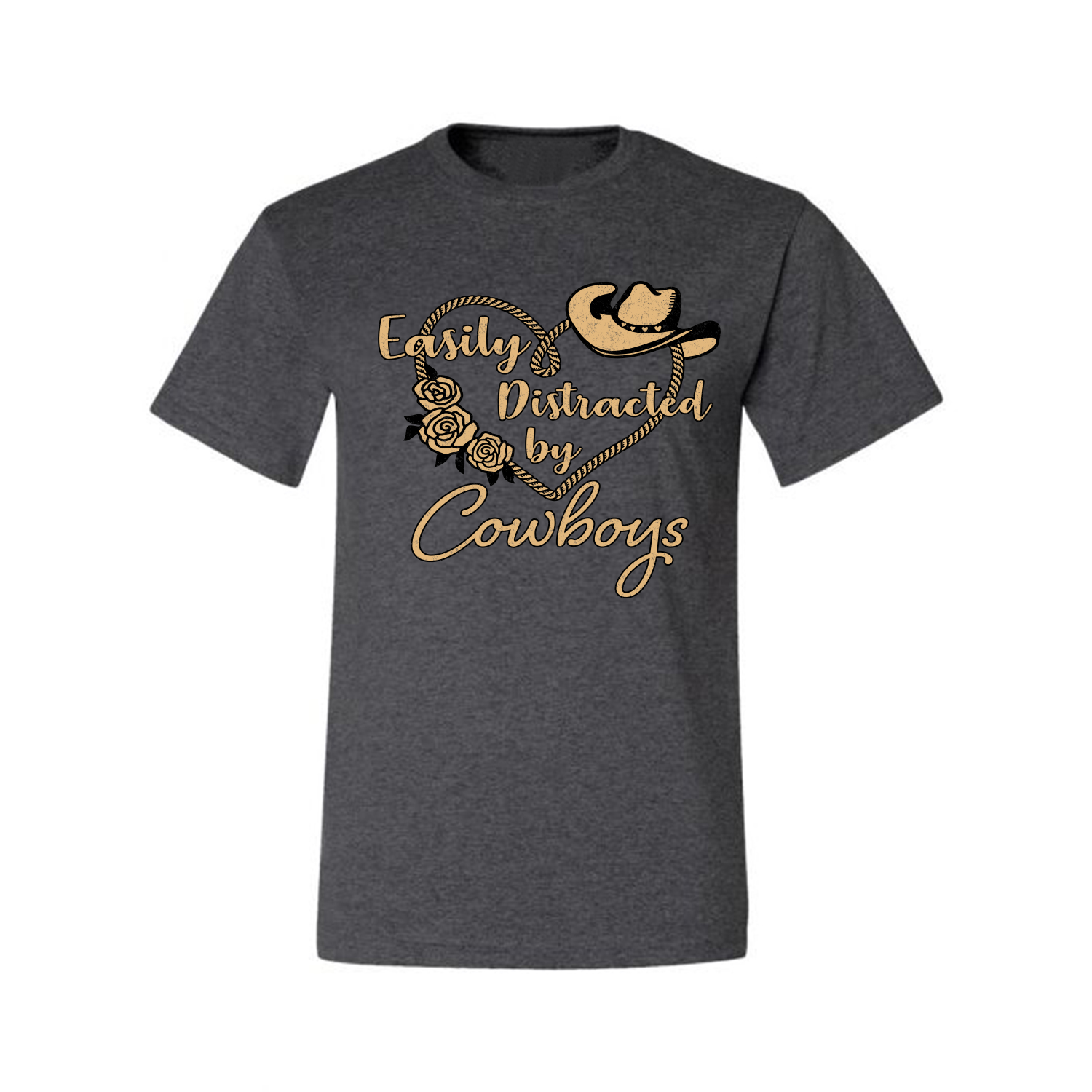 Grafik-T-Shirt Easy Distracted by Cowboys Southern West Wild Männer - Bild 8 von 26