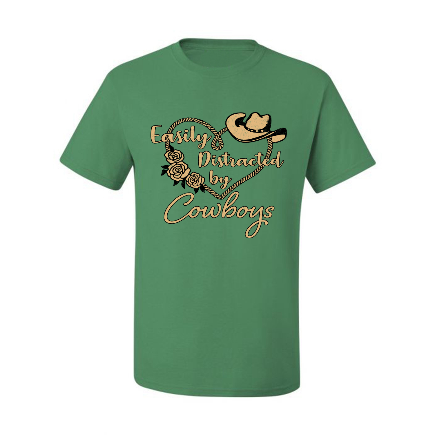 Grafik-T-Shirt Easy Distracted by Cowboys Southern West Wild Männer - Bild 10 von 26