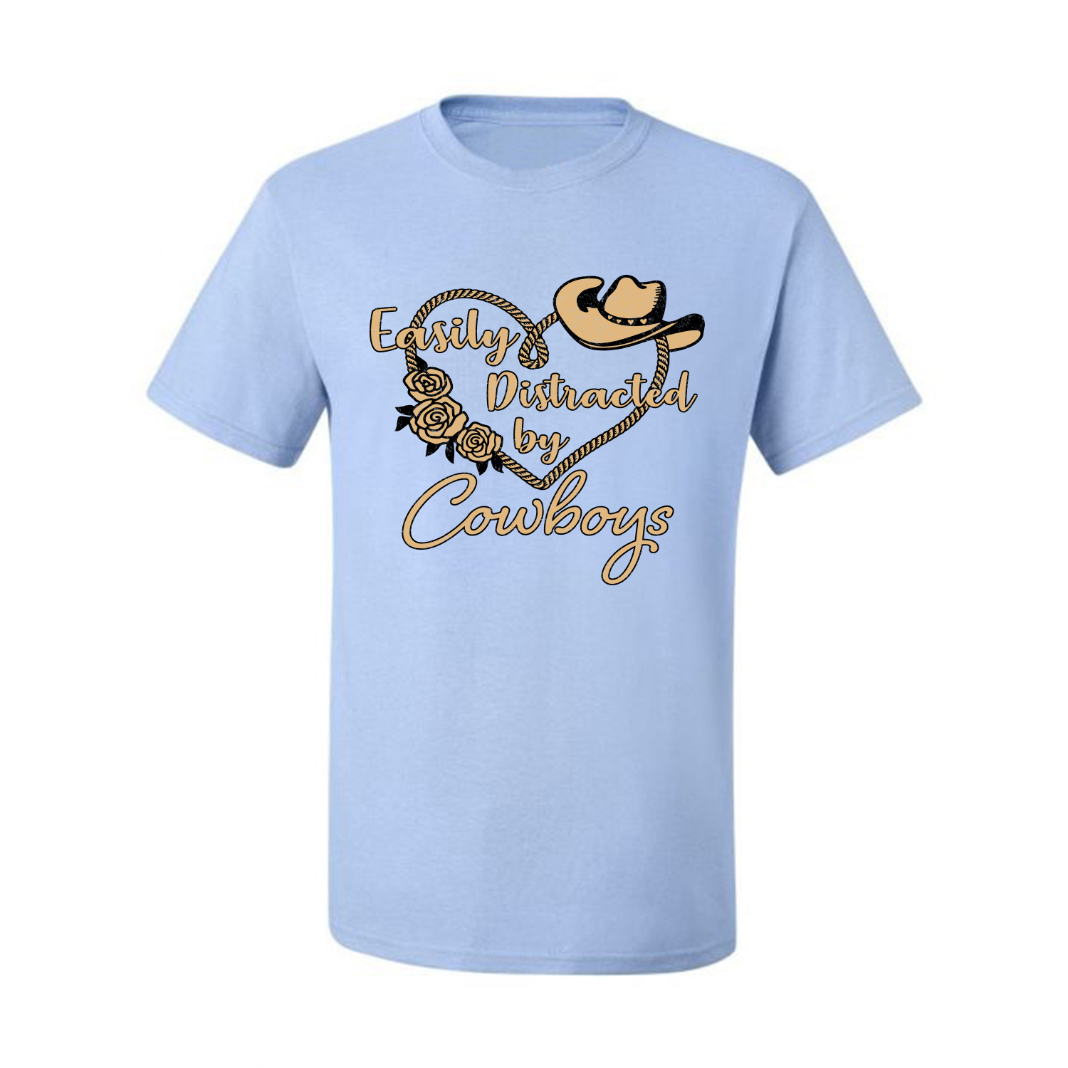 Grafik-T-Shirt Easy Distracted by Cowboys Southern West Wild Männer - Bild 11 von 26