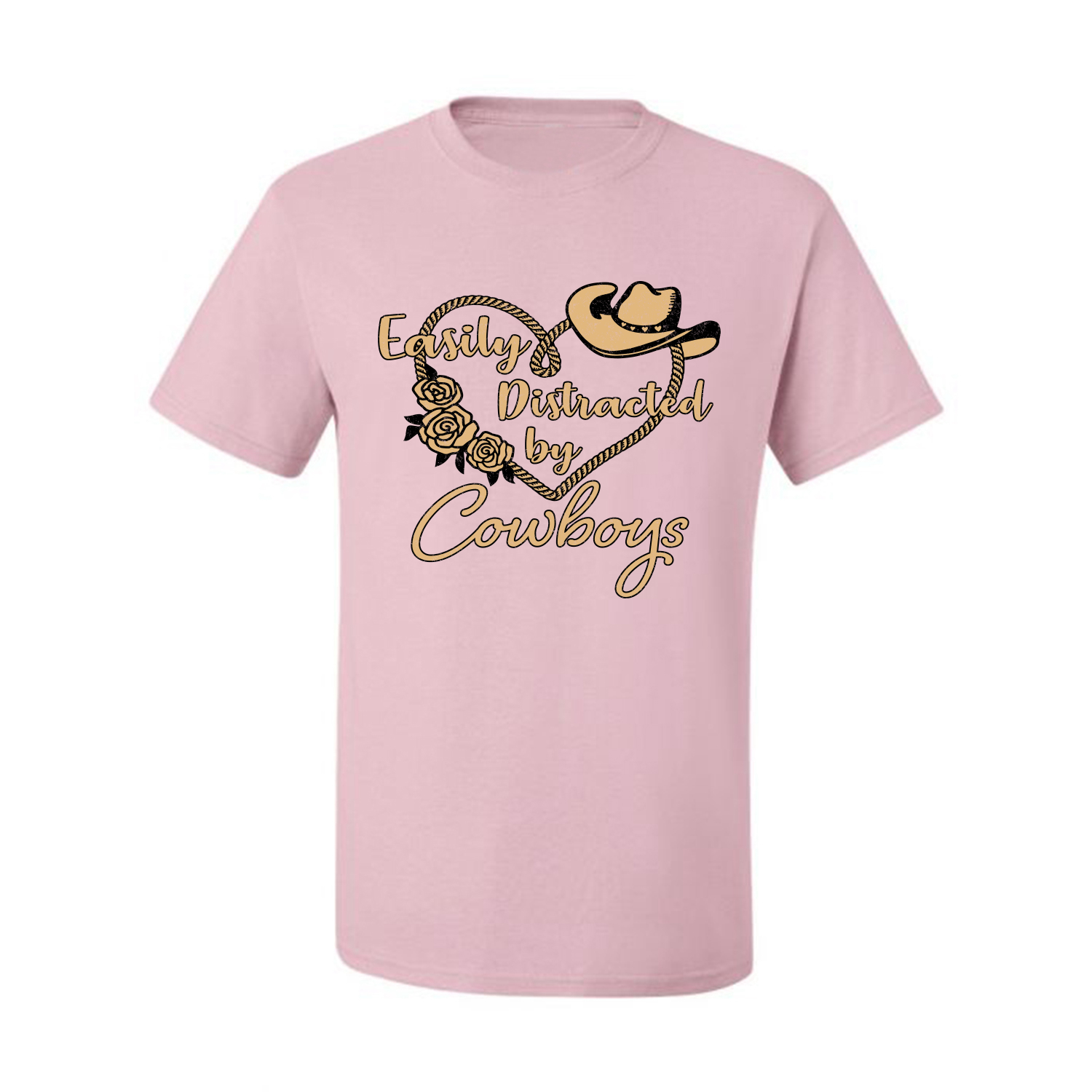 Grafik-T-Shirt Easy Distracted by Cowboys Southern West Wild Männer - Bild 12 von 26