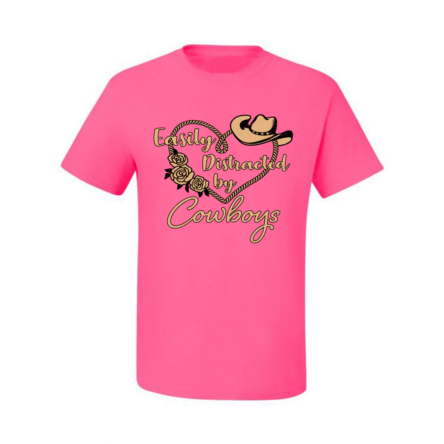 Grafik-T-Shirt Easy Distracted by Cowboys Southern West Wild Männer - Bild 17 von 26