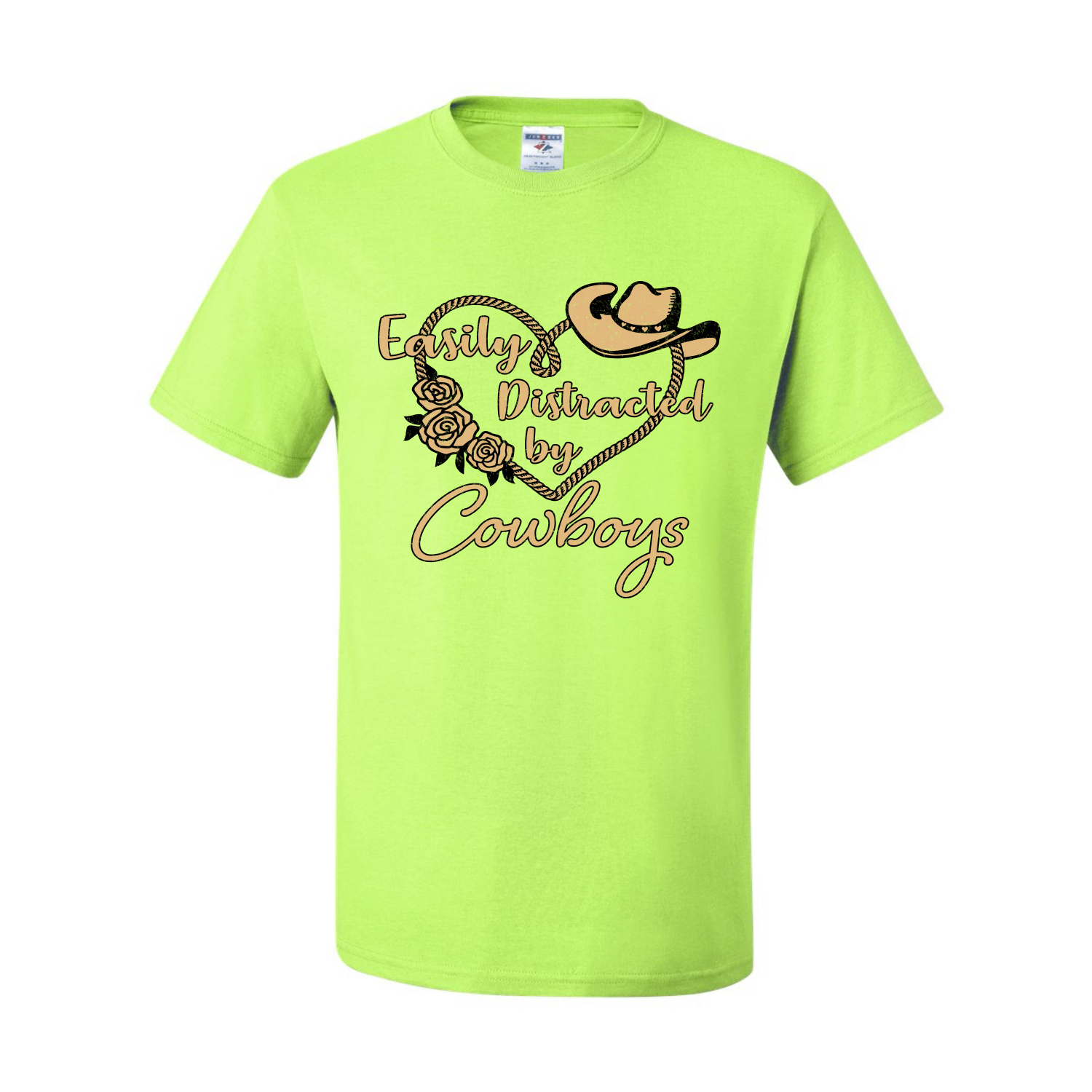 Grafik-T-Shirt Easy Distracted by Cowboys Southern West Wild Männer - Bild 22 von 26
