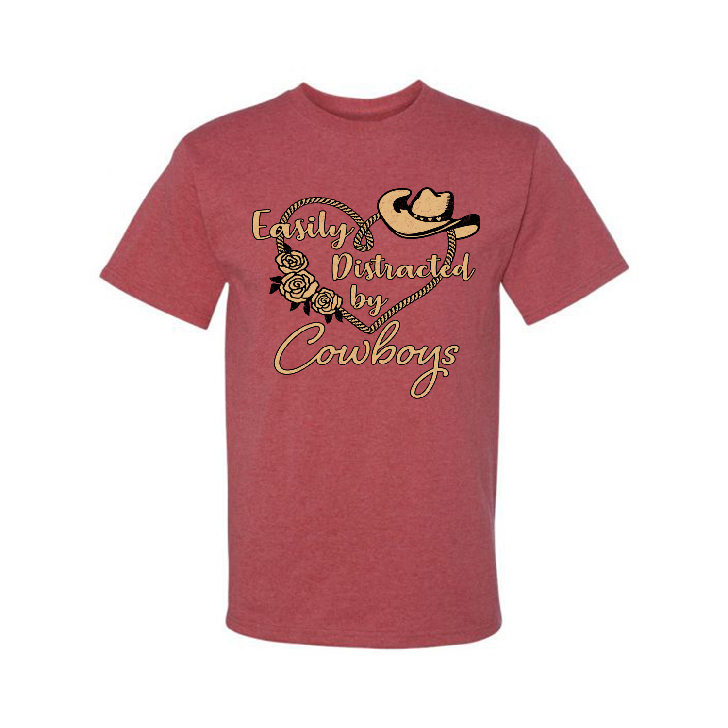 Grafik-T-Shirt Easy Distracted by Cowboys Southern West Wild Männer - Bild 25 von 26