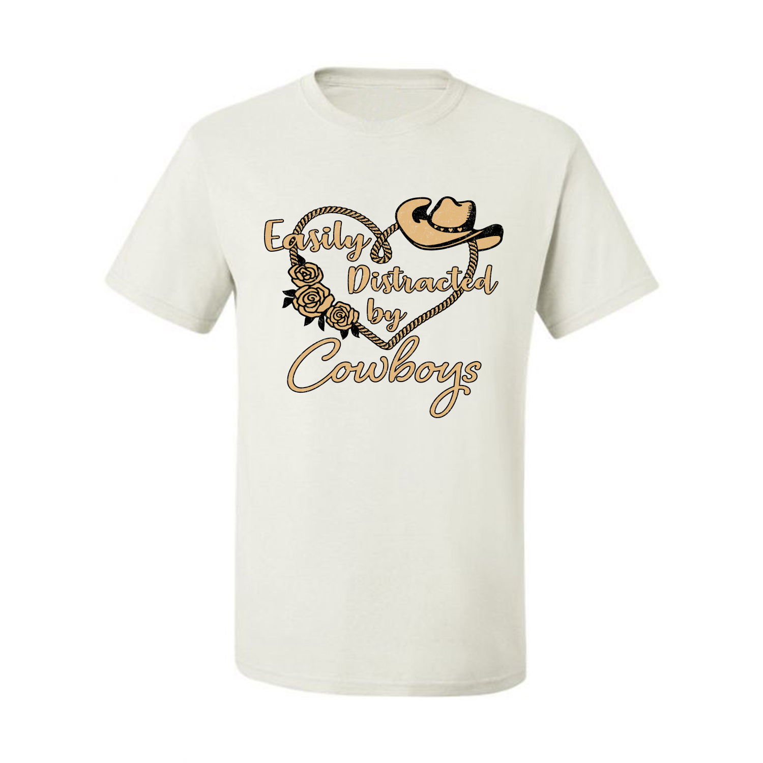 Grafik-T-Shirt Easy Distracted by Cowboys Southern West Wild Männer - Bild 26 von 26