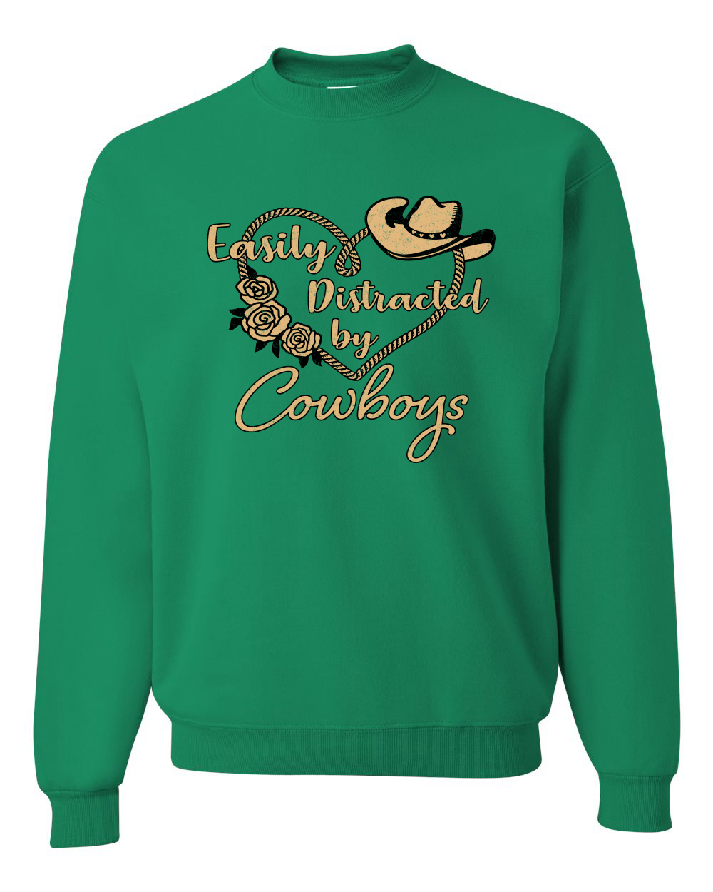 Sudadera Escote Redondo Easy Distracted by Cowboys Southern West Wild Unisex - Imagen 9 de 21