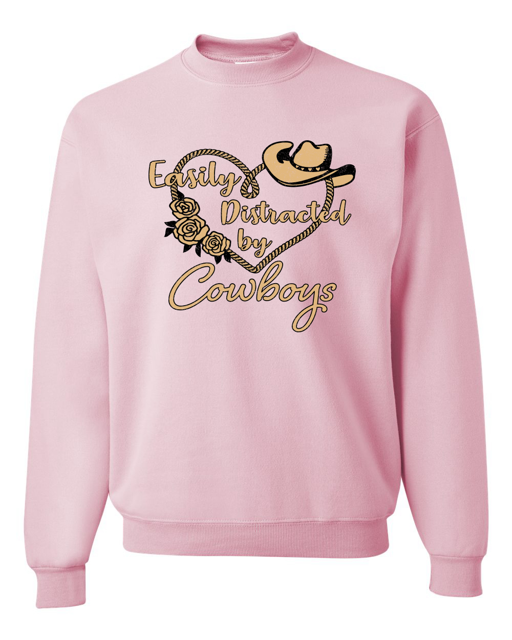 Sudadera Escote Redondo Easy Distracted by Cowboys Southern West Wild Unisex - Imagen 10 de 21