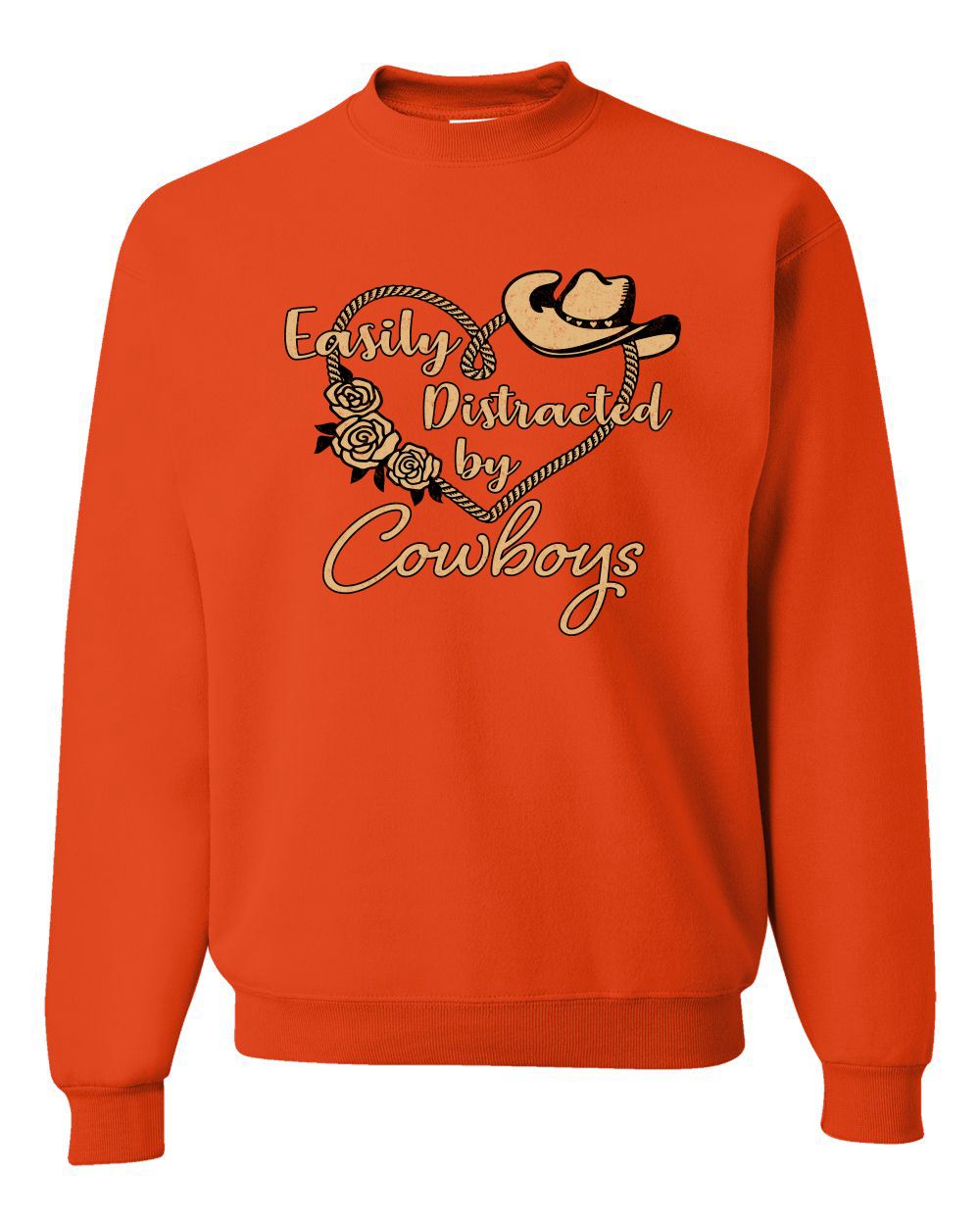 Sudadera Escote Redondo Easy Distracted by Cowboys Southern West Wild Unisex - Imagen 14 de 21