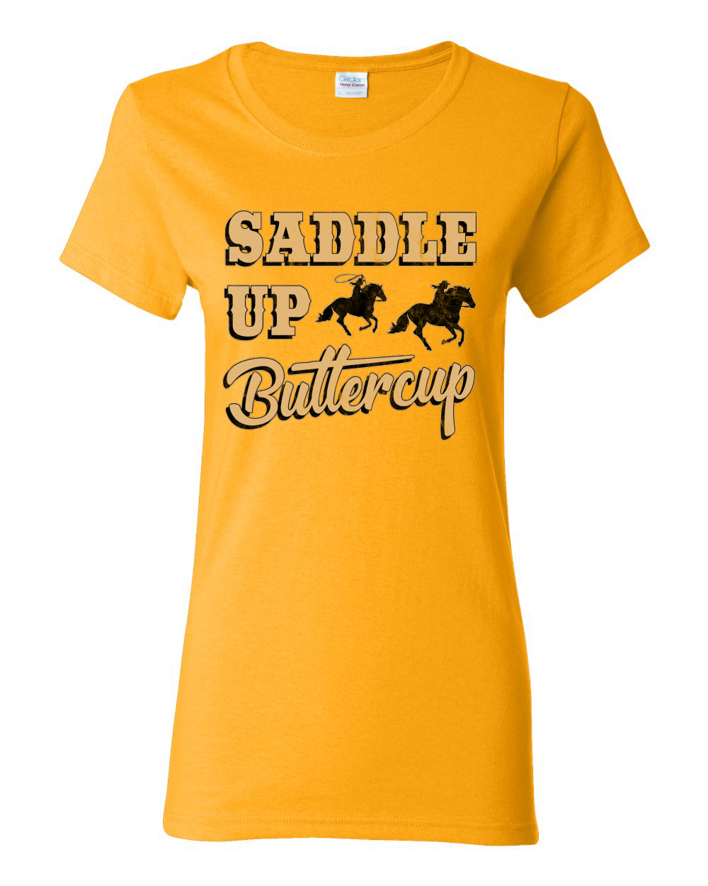 Saddle Up Buttercup Cowgirl Cowboy Damen Grafik Shirt - Bild 17 von 18