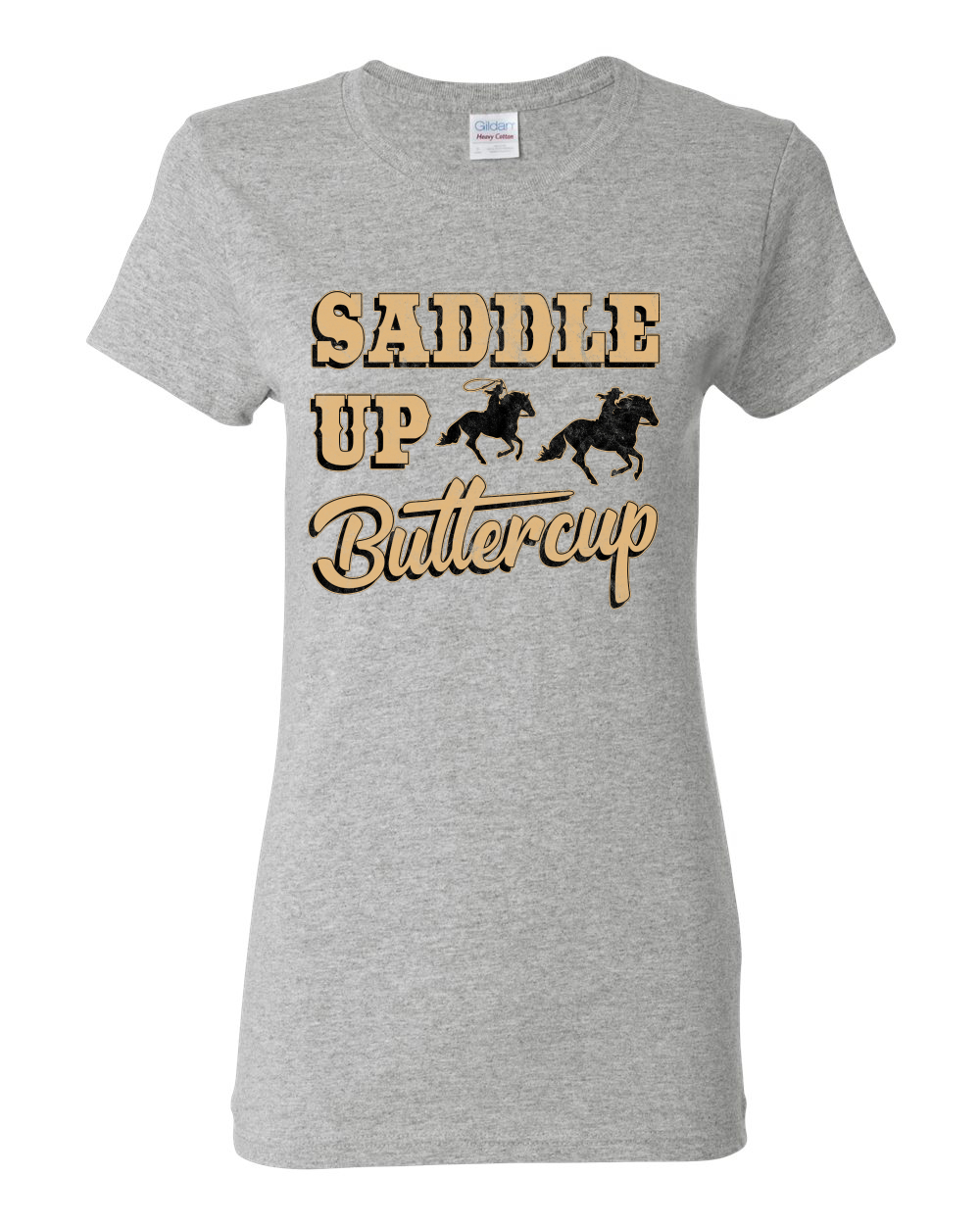 Saddle Up Buttercup Cowgirl Cowboy Damen Grafik Shirt - Bild 7 von 18