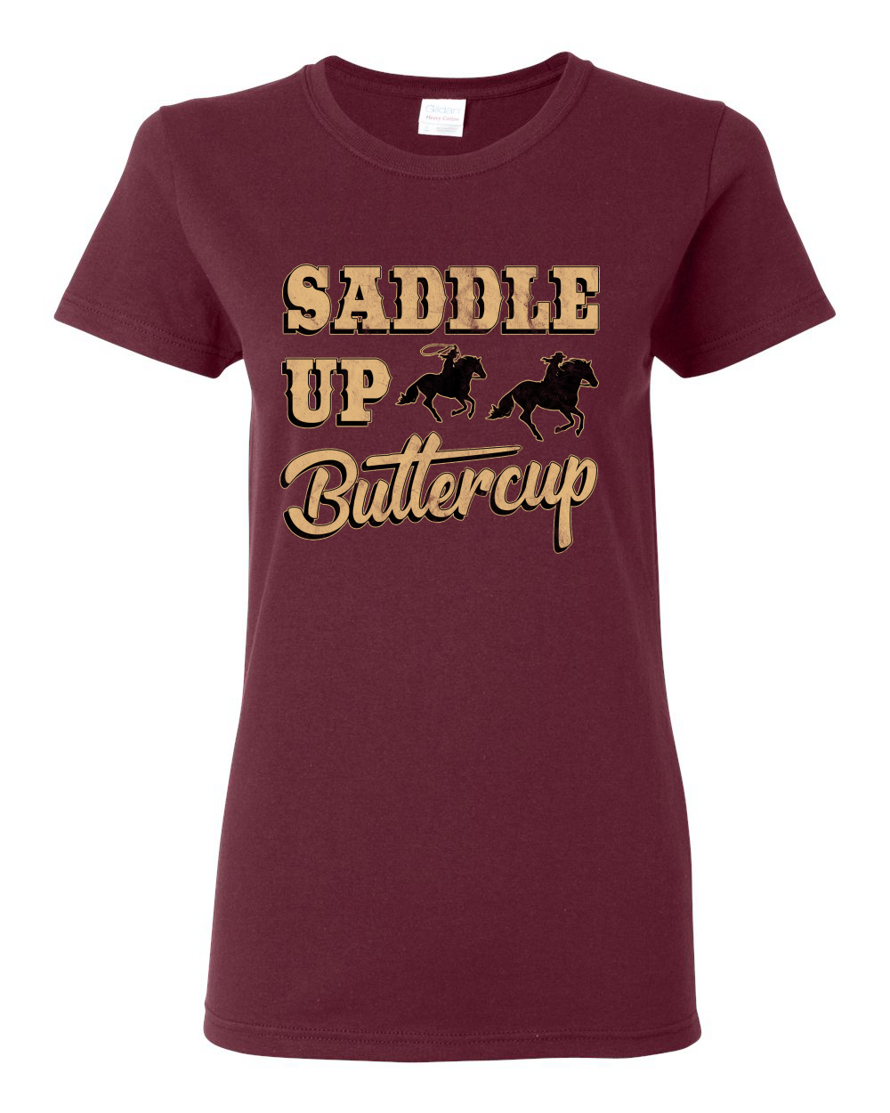 Saddle Up Buttercup Cowgirl Cowboy Damen Grafik Shirt - Bild 10 von 18
