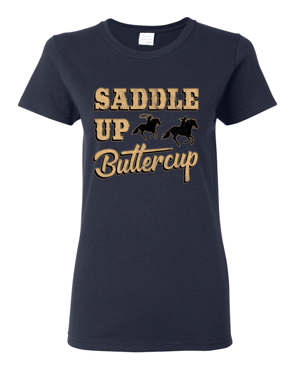 Saddle Up Buttercup Cowgirl Cowboy Damen Grafik Shirt - Bild 11 von 18