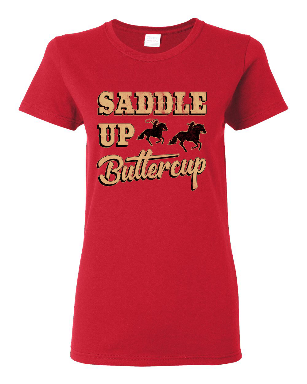 Saddle Up Buttercup Cowgirl Cowboy Damen Grafik Shirt - Bild 14 von 18