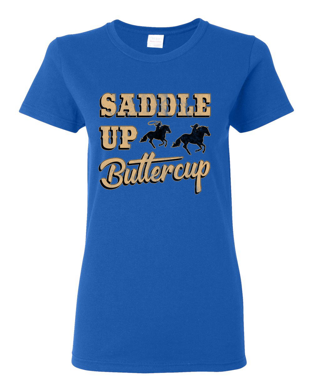 Saddle Up Buttercup Cowgirl Cowboy Damen Grafik Shirt - Bild 15 von 18