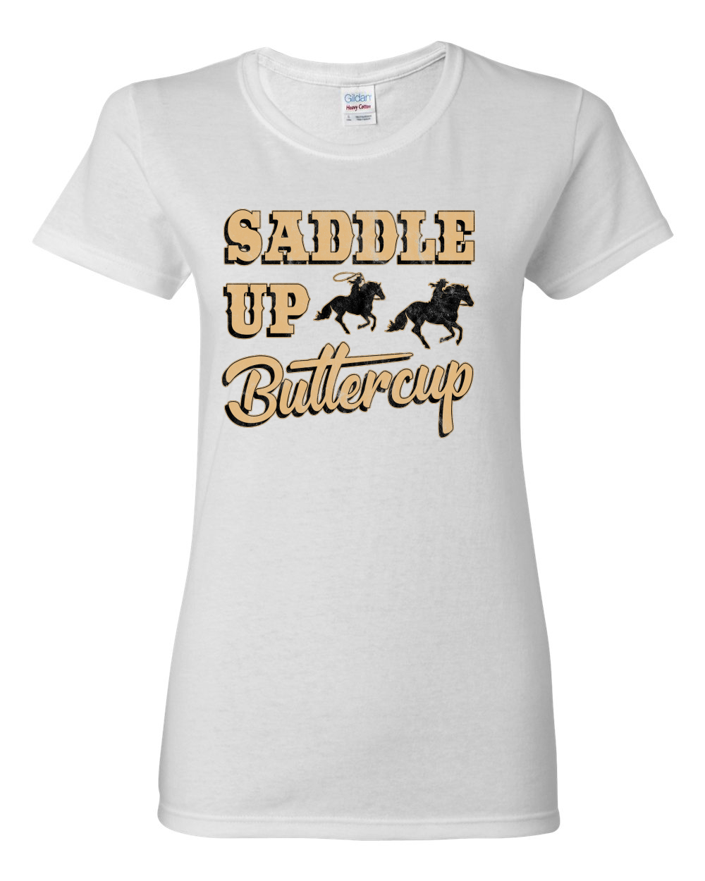 Saddle Up Buttercup Cowgirl Cowboy Damen Grafik Shirt - Bild 16 von 18