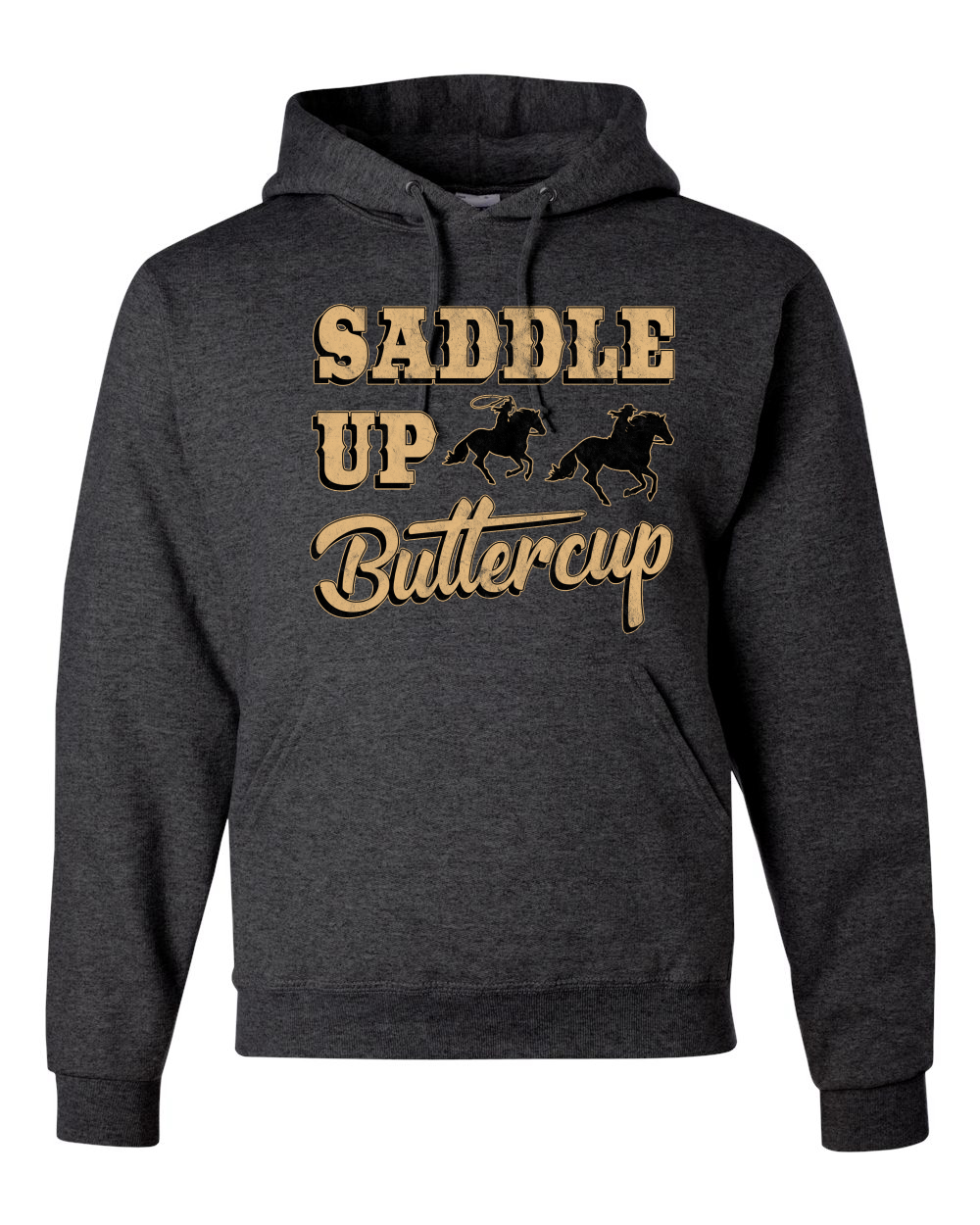 Saddle Up Buttercup Cowgirl Cowboy Unisex Graphic Hoodie Sweatshirt - Picture 7 of 23