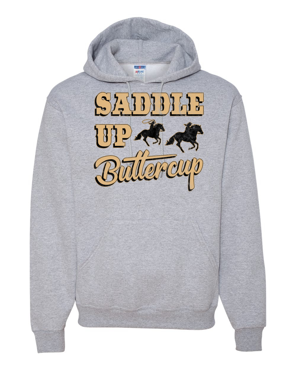 Saddle Up Buttercup Cowgirl Cowboy Unisex Graphic Hoodie Sweatshirt - Picture 8 of 23
