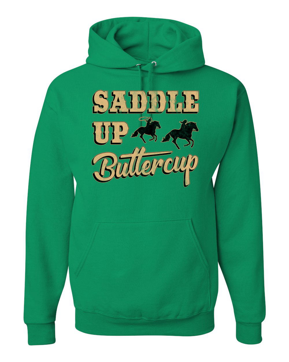 Saddle Up Buttercup Cowgirl Cowboy Unisex Graphic Hoodie Sweatshirt - Picture 9 of 23