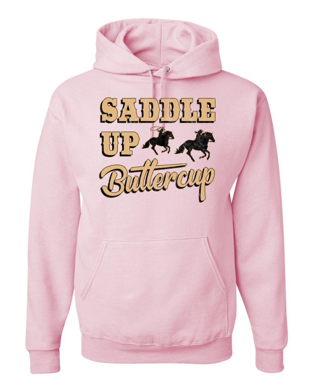 Saddle Up Buttercup Cowgirl Cowboy Unisex Graphic Hoodie Sweatshirt - Picture 10 of 23