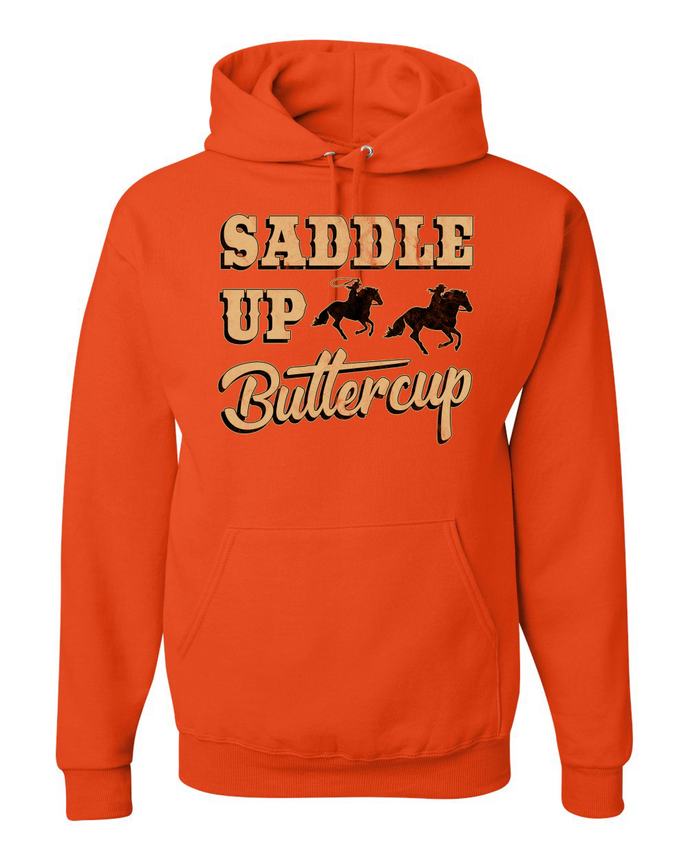 Saddle Up Buttercup Cowgirl Cowboy Unisex Graphic Hoodie Sweatshirt - Picture 14 of 23