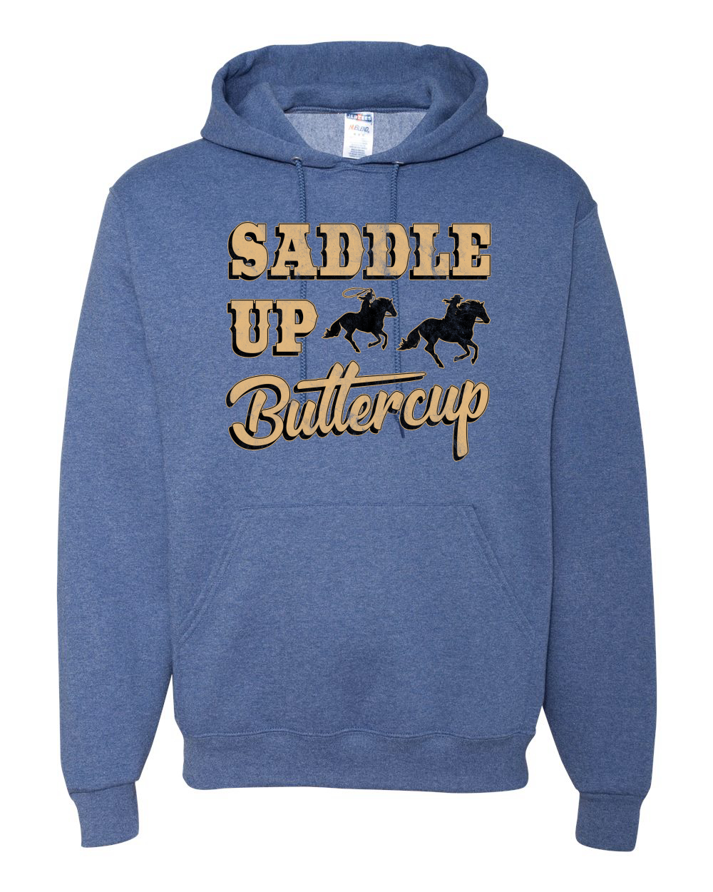 Saddle Up Buttercup Cowgirl Cowboy Unisex Graphic Hoodie Sweatshirt - Picture 19 of 23