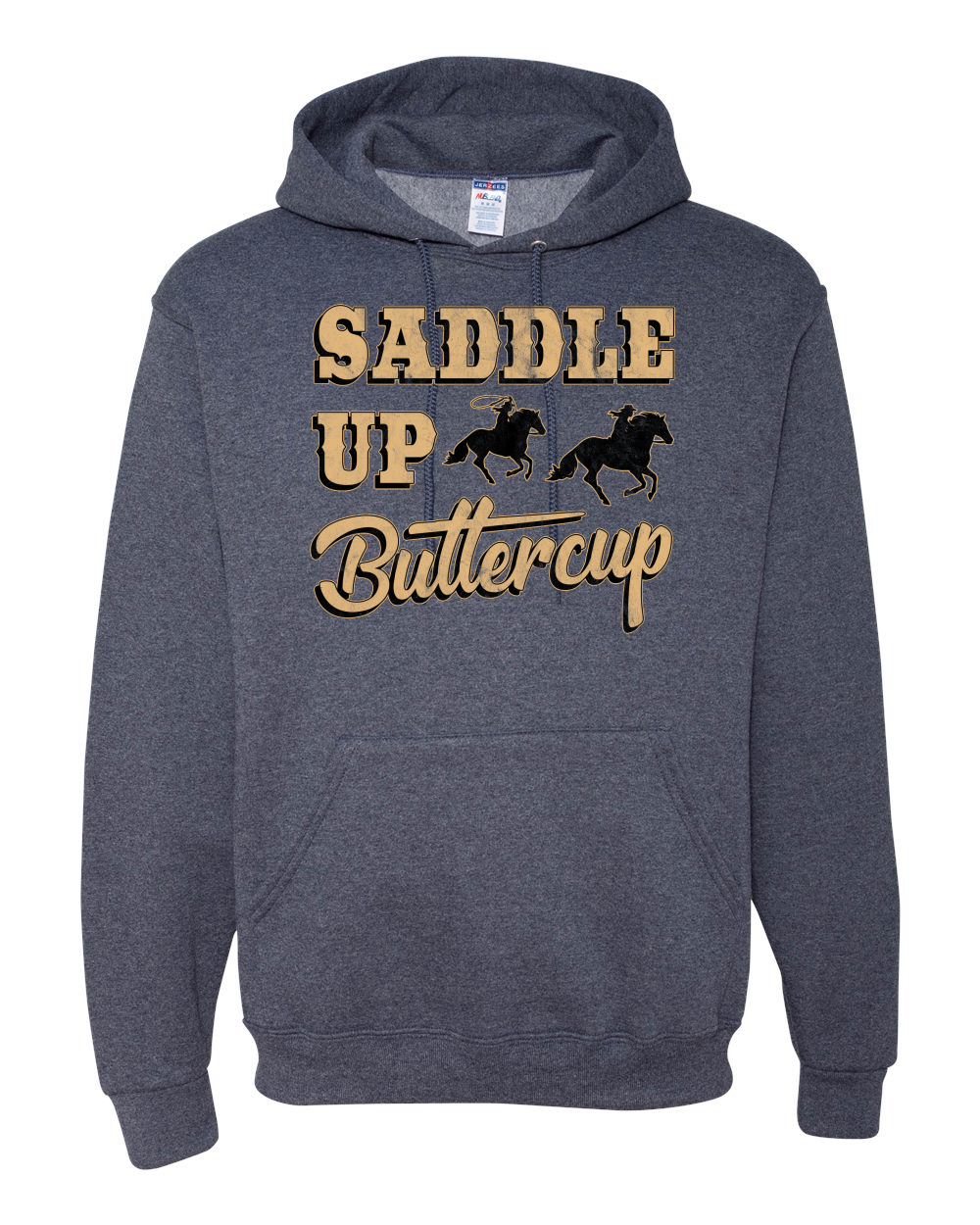 Saddle Up Buttercup Cowgirl Cowboy Unisex Graphic Hoodie Sweatshirt - Picture 20 of 23