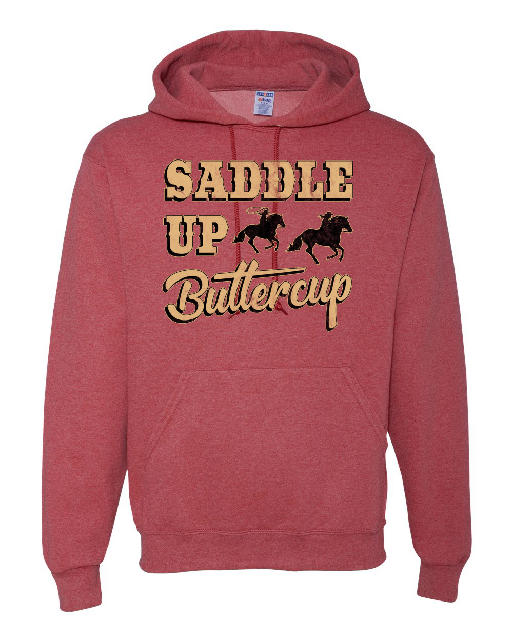 Saddle Up Buttercup Cowgirl Cowboy Unisex Graphic Hoodie Sweatshirt - Picture 21 of 23