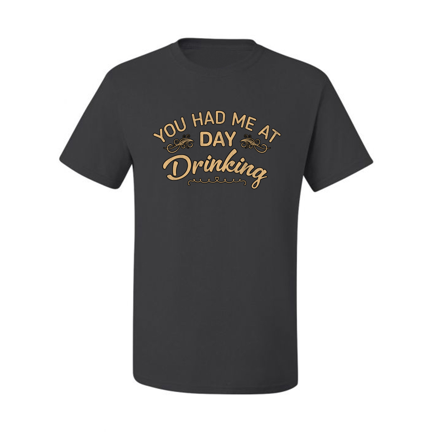 You Had Me At Day Drinking Men Graphic Tshirt - Picture 4 of 26