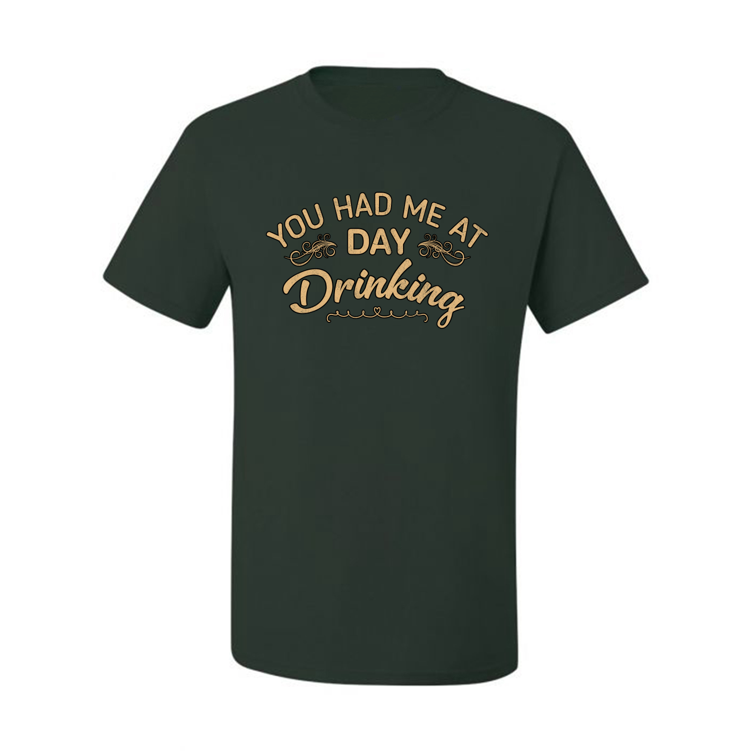 You Had Me At Day Drinking Men Graphic Tshirt - Picture 5 of 26