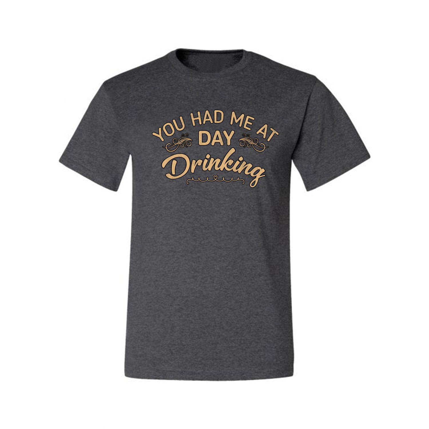 You Had Me At Day Drinking Men Graphic Tshirt - Picture 8 of 26