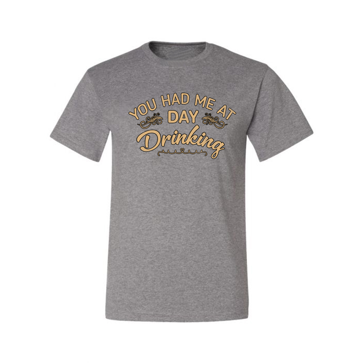 You Had Me At Day Drinking Men Graphic Tshirt - Picture 9 of 26