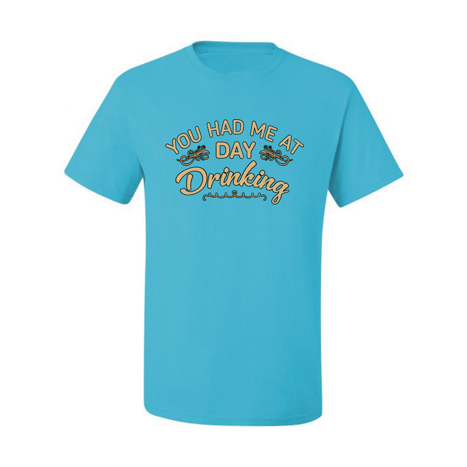 You Had Me At Day Drinking Men Graphic Tshirt - Picture 13 of 26
