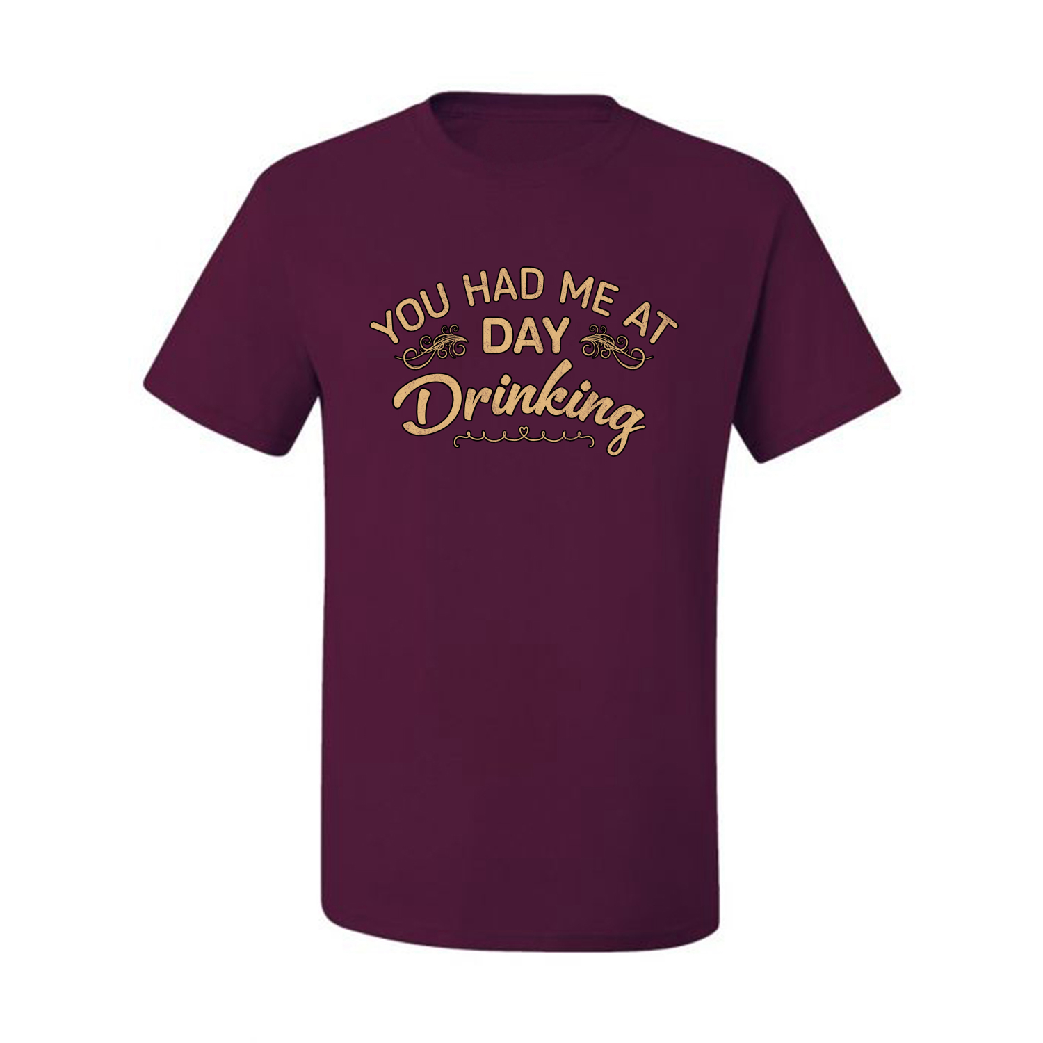 You Had Me At Day Drinking Men Graphic Tshirt - Picture 14 of 26
