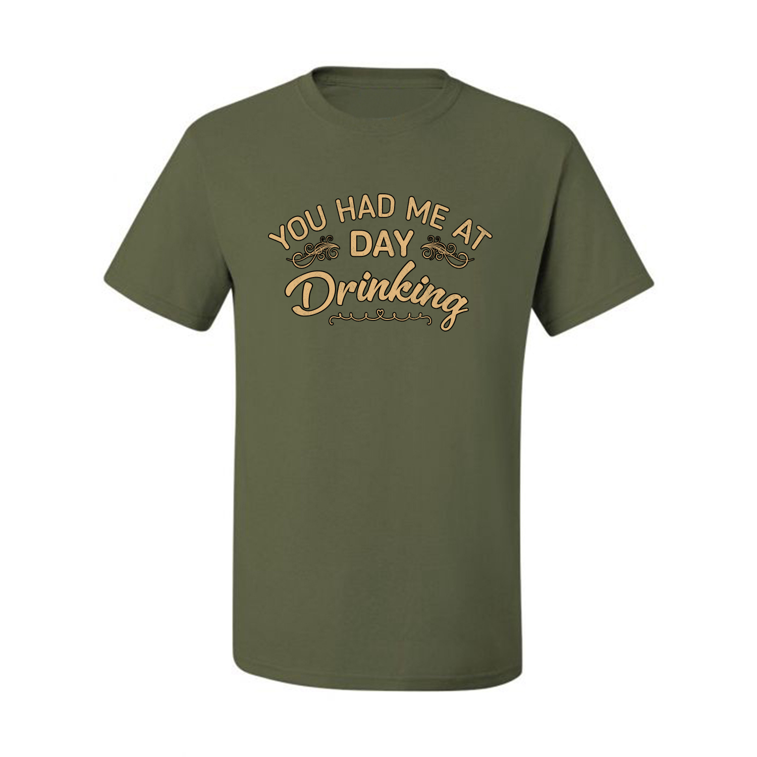 You Had Me At Day Drinking Men Graphic Tshirt - Picture 15 of 26