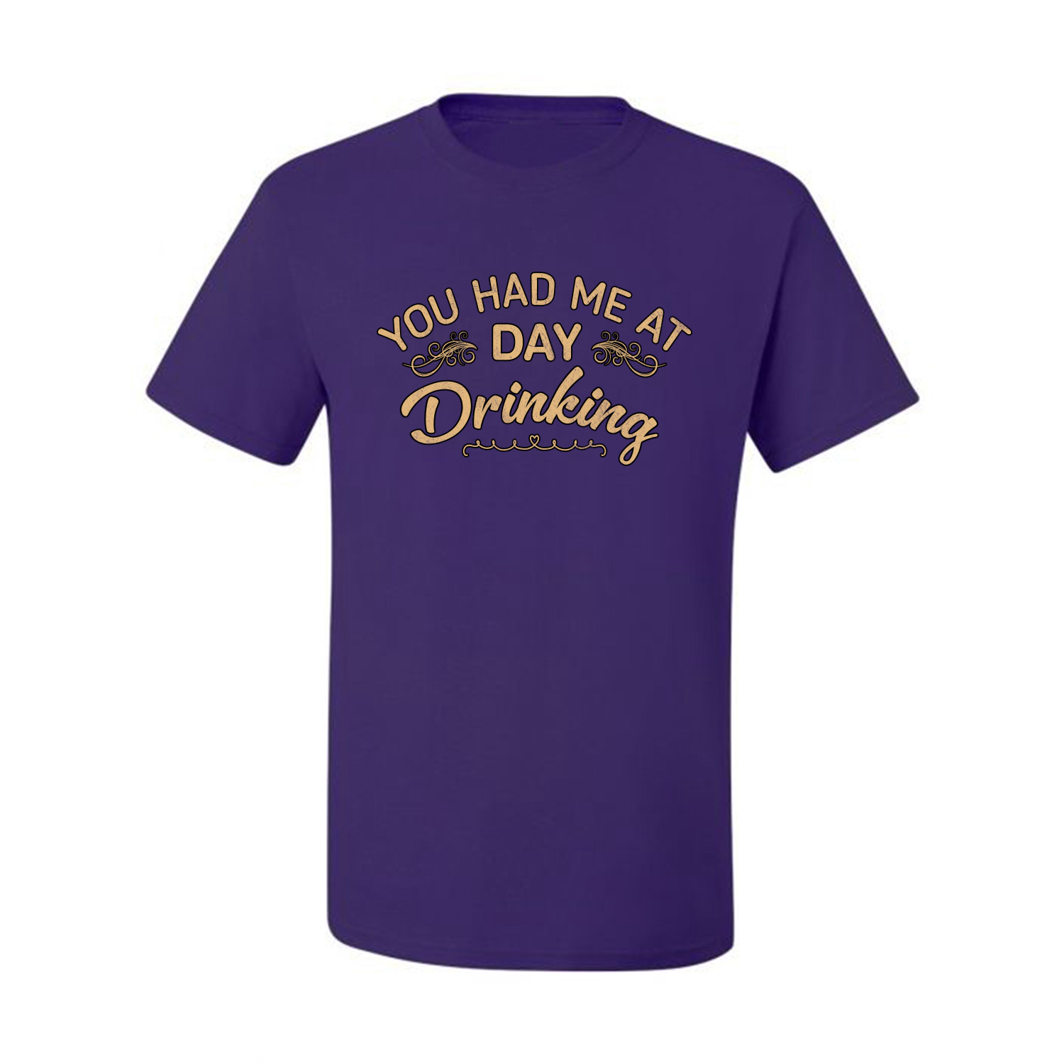 You Had Me At Day Drinking Men Graphic Tshirt - Picture 19 of 26