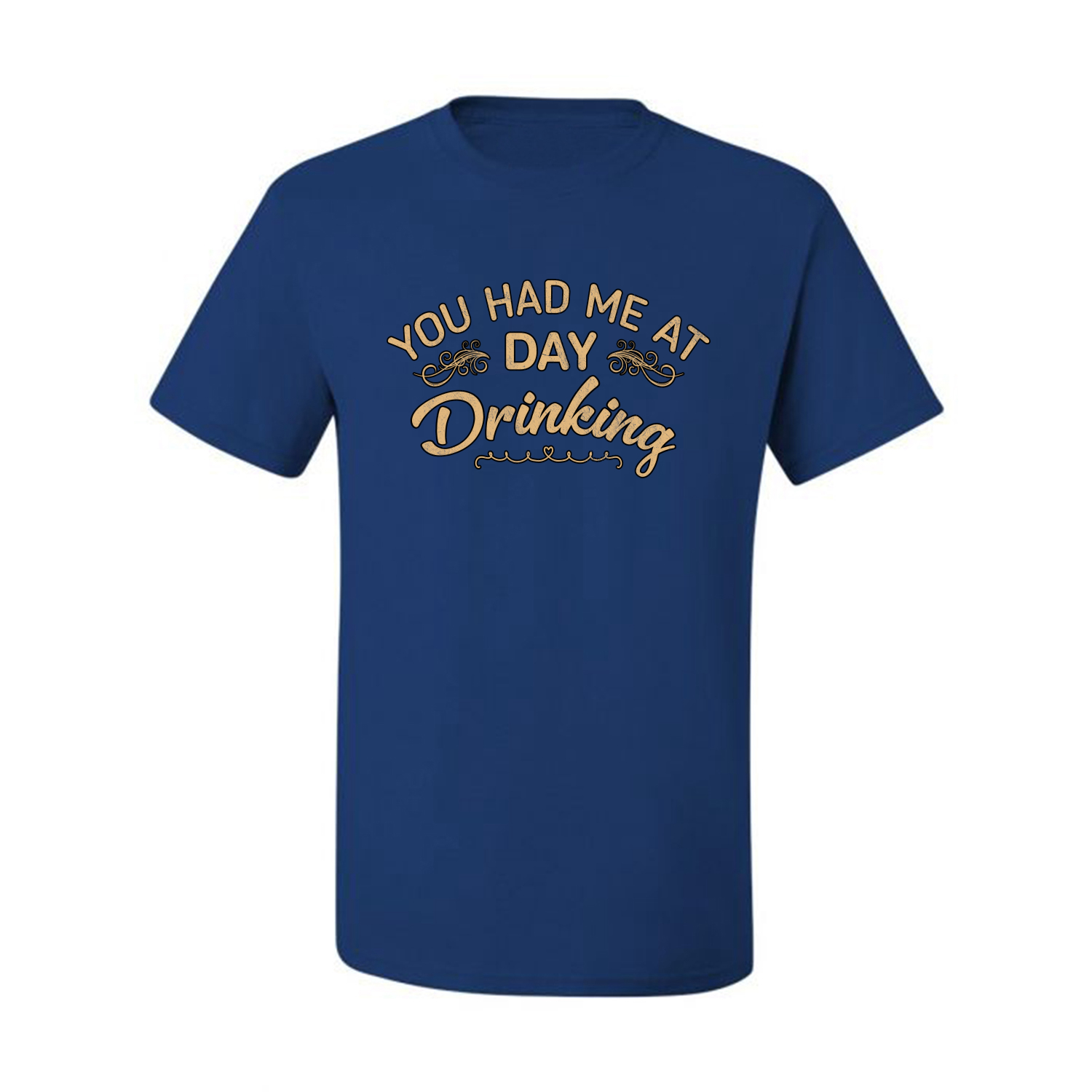 You Had Me At Day Drinking Men Graphic Tshirt - Picture 21 of 26