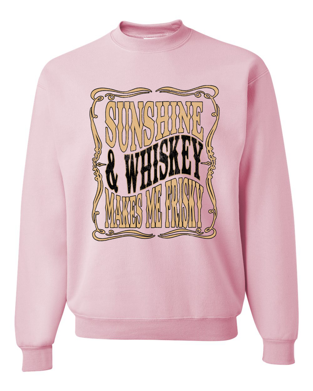 Sudadera Gráfica Sunshine & Whiskey Makes Me Frisky Cuello Redondo - Imagen 10 de 21