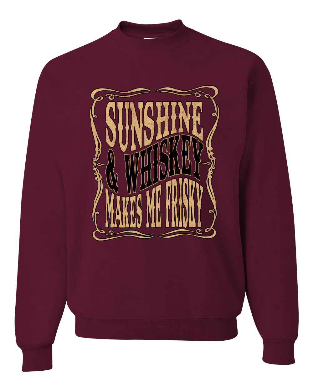 Sudadera Gráfica Sunshine & Whiskey Makes Me Frisky Cuello Redondo - Imagen 11 de 21