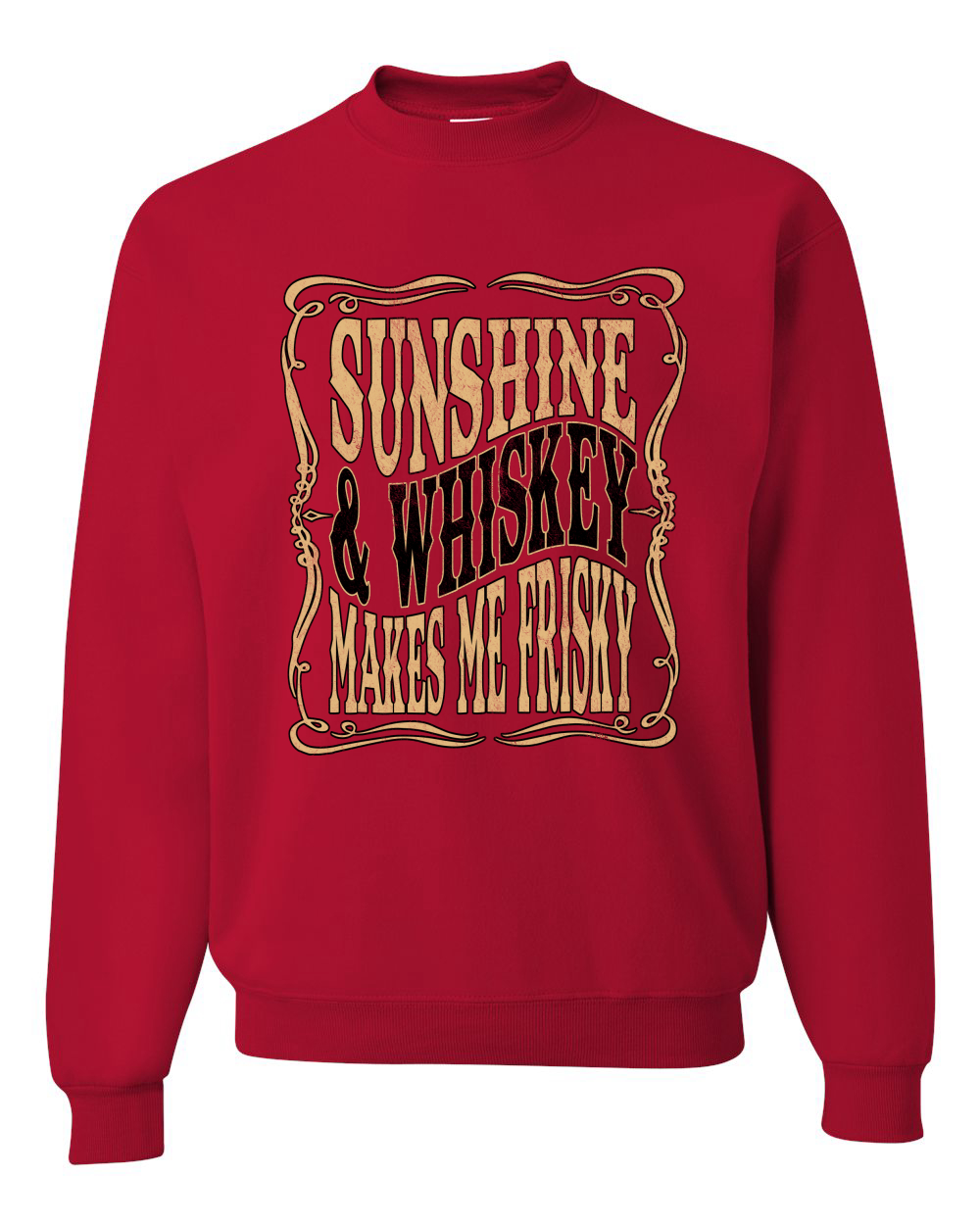 Sudadera Gráfica Sunshine & Whiskey Makes Me Frisky Cuello Redondo - Imagen 16 de 21