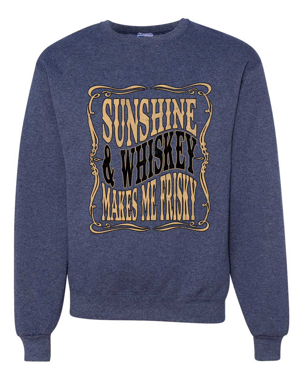 Sudadera Gráfica Sunshine & Whiskey Makes Me Frisky Cuello Redondo - Imagen 19 de 21