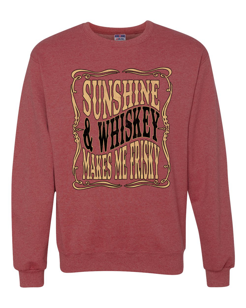 Sudadera Gráfica Sunshine & Whiskey Makes Me Frisky Cuello Redondo - Imagen 20 de 21
