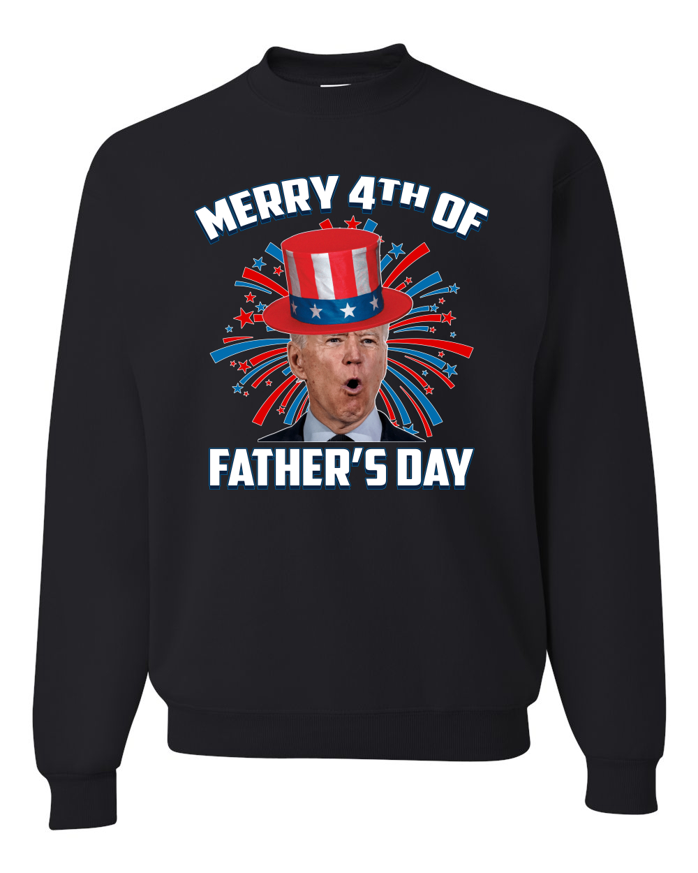 Joe Biden Merry 4th Of Father's Day Funny 4th of July Unisex Crewneck Sweatshirt - Picture 3 of 23