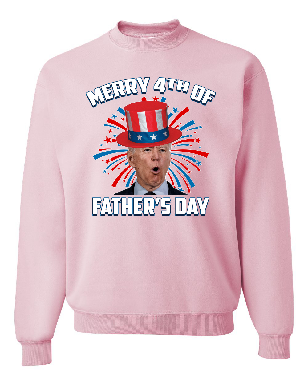 Joe Biden Merry 4th Of Father's Day Funny 4th of July Unisex Crewneck Sweatshirt - Picture 10 of 23