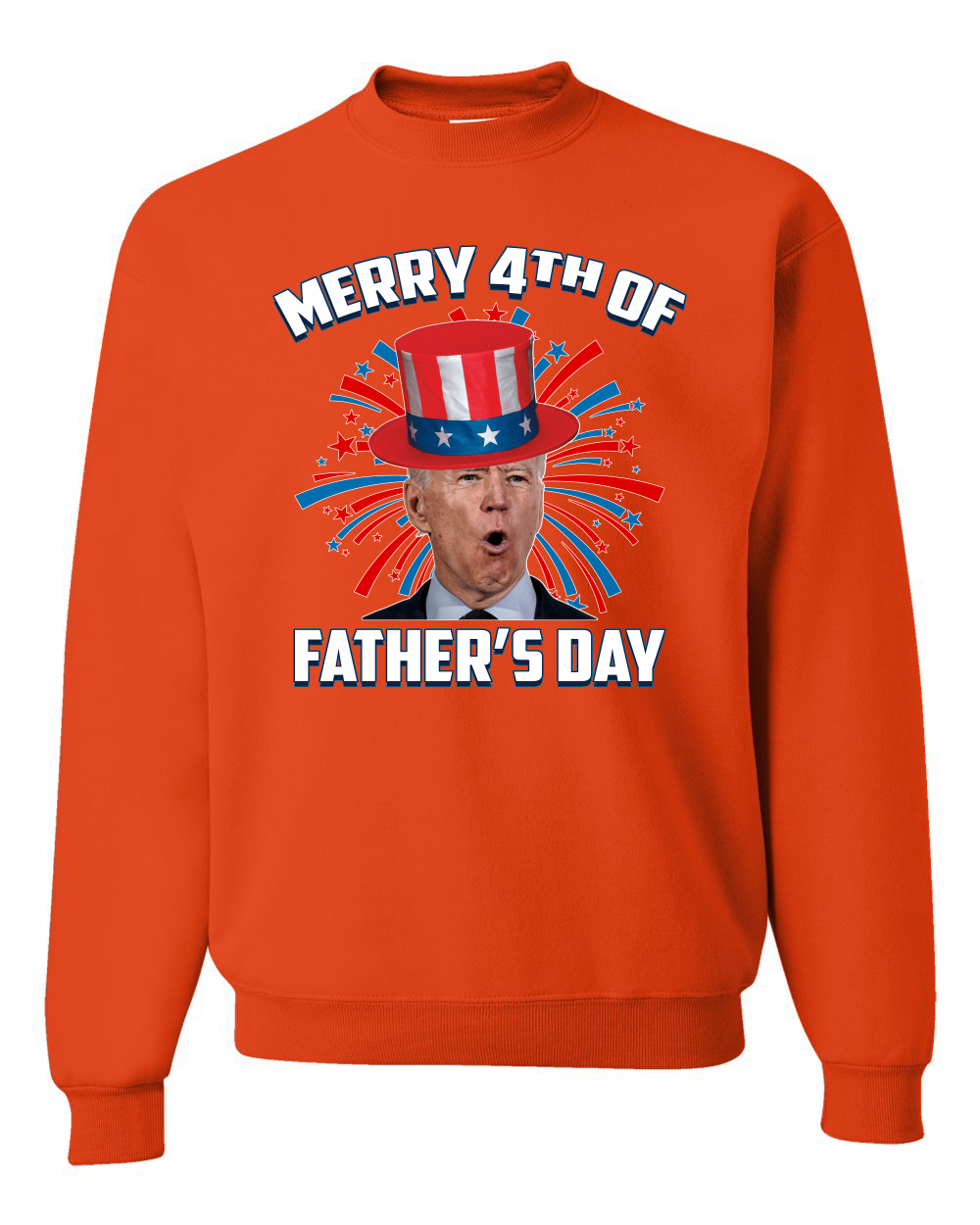 Joe Biden Merry 4th Of Father's Day Funny 4th of July Unisex Crewneck Sweatshirt - Picture 14 of 23