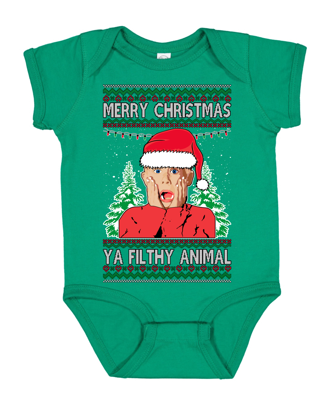 Feliz Navidad Ya Animal Sucio Navidad Bebé Creeper Unisex Infantil Body - Imagen 4 de 6
