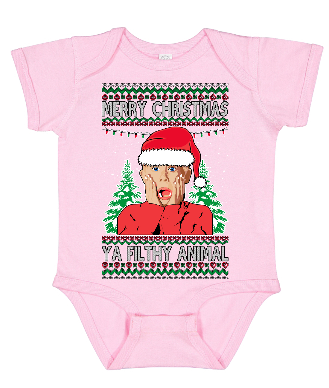Feliz Navidad Ya Animal Sucio Navidad Bebé Creeper Unisex Infantil Body - Imagen 5 de 6