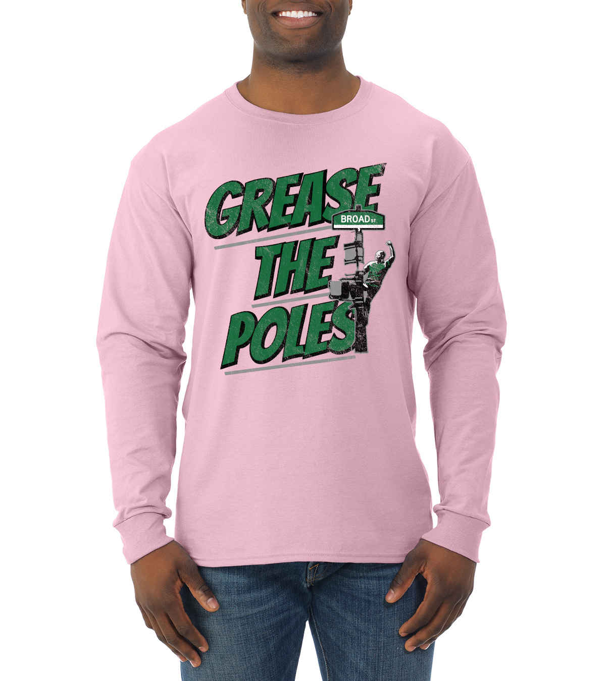 Camisa de manga larga Grease the Poles Broad Street Philadelphia Football Eagles para hombre - Imagen 7 de 7