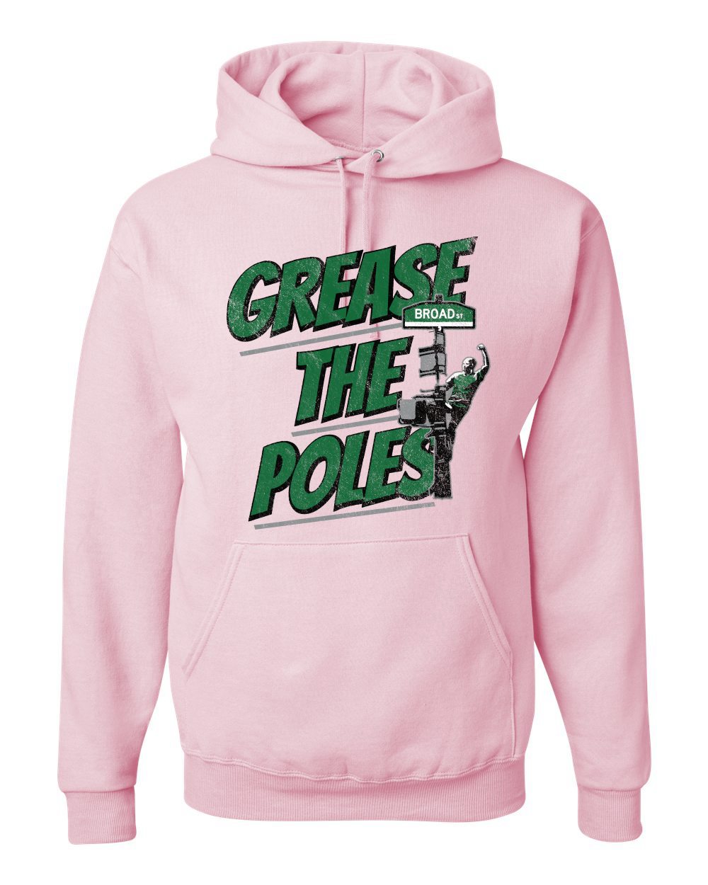 Pink hot sale eagles hoodie