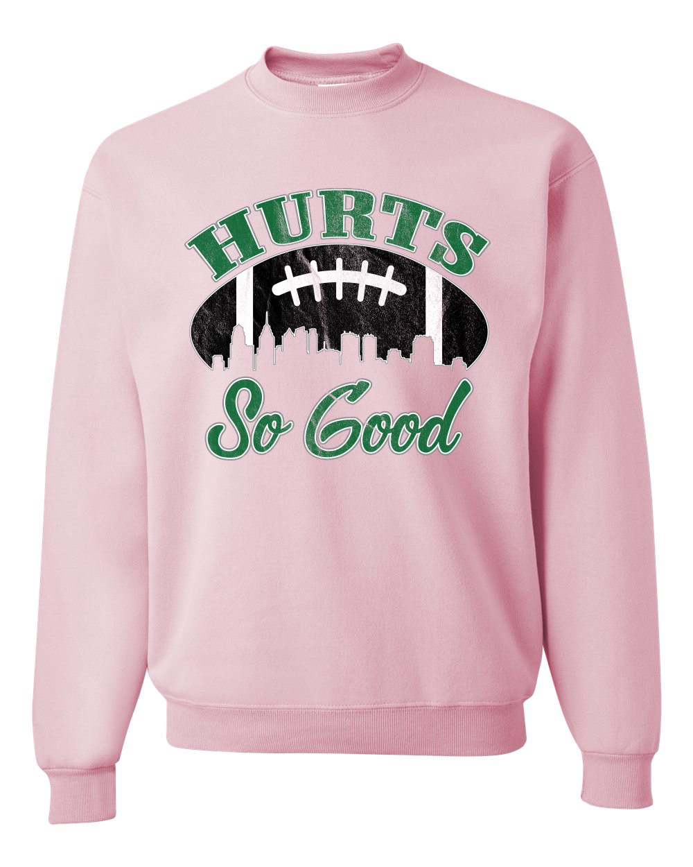 Hurts So Good Philadelphia Football City Philly Eagles Crewneck Sweatshirt - Picture 7 of 7