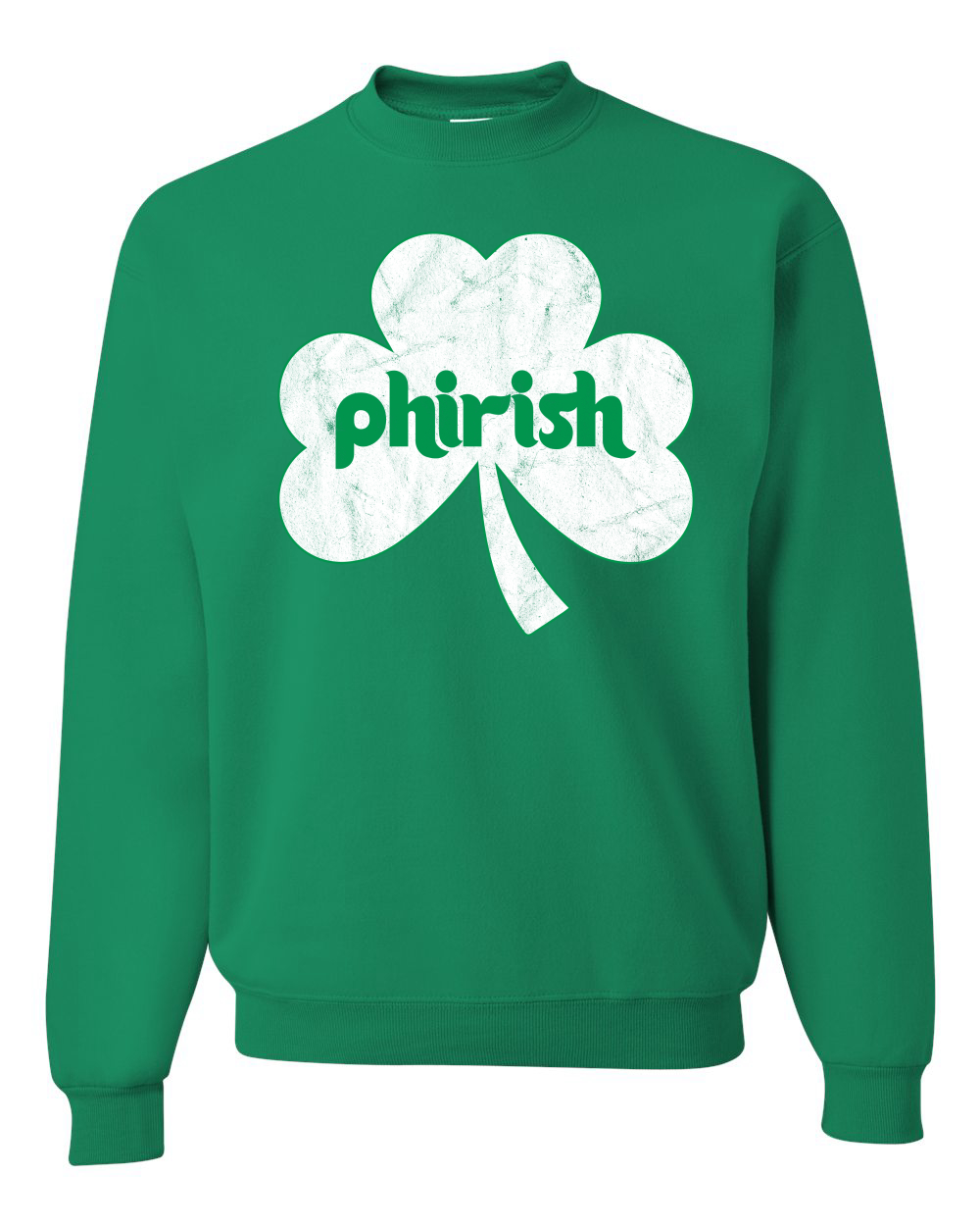 Phirish Philadelphia Irish Pride Clover St Patricks Day Unisex Pullover mit Rundhalsausschnitt - Bild 6 von 6